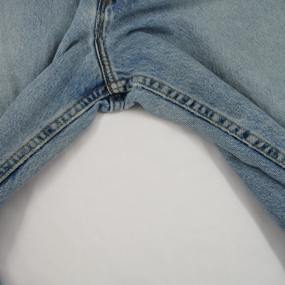 Women 12 USA LEVI'S 961 Loose Fit Straight Leg Hi Rise Light Wash Mom Jeans 90s - Picture 10 of 12